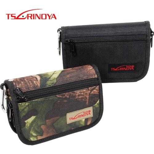 TSURINOYA Portable Fishing Sequins Bag 18.5*12.5*5.2cm Multifunctional Waterproof Trout Lure Fishing Tackle Pack Bait Bag