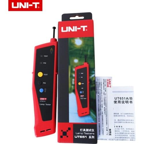 UNI-T UT651A Handheld Lamp Tester Detector Led Fluorescent Light Bulbs Flashlight Luxmeter