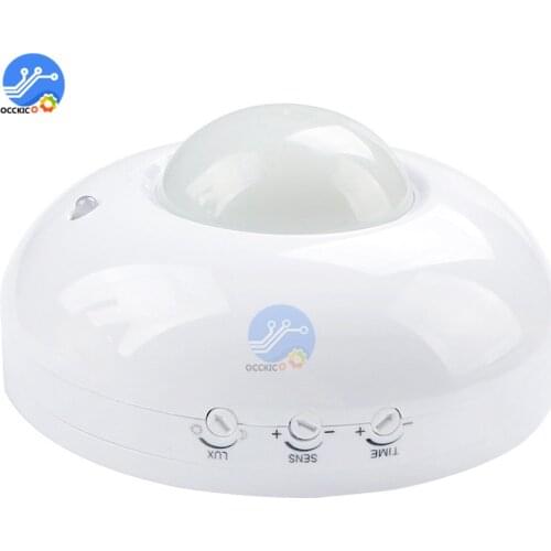 High Sensitivity 360 degree Automatic Ceiling infrared PIR Motion Sensor Switch led light motion sensor 220v AC 6m max