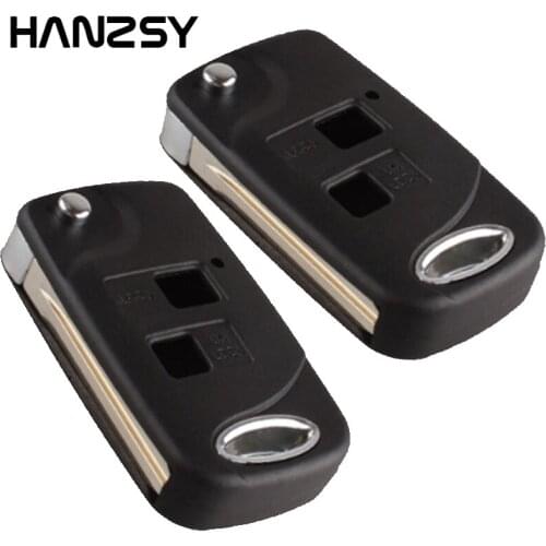 10pcs/lot 2 Buttons Modified Remote flip Folding Car key Shell Cover Case For Toyota Yaris Carina Corolla Avensis SWITCH TOY47
