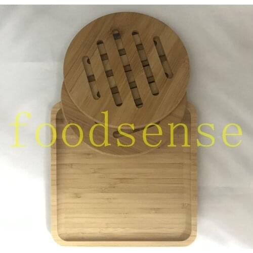 3PCS/SET kitchen coaster Kitchen tray Bamboo Tea Tray bamboo coaster
