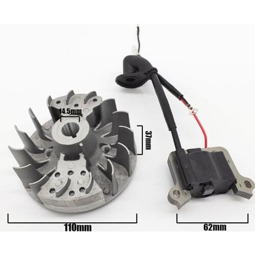 40-5 Durable Flywheel Ignition Coil Kit For Grass Trimmer CG430 CG520 2-Stroke Engine Brush Cutter Replacement Parts