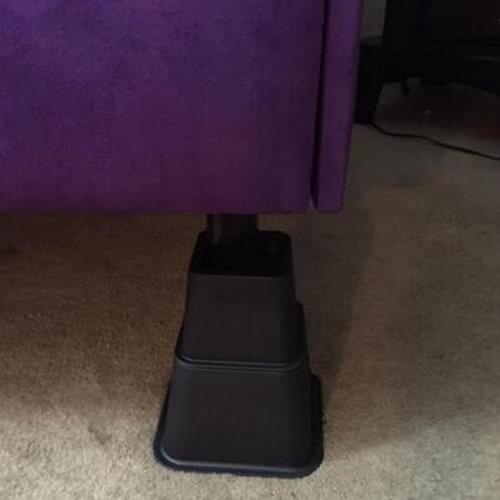 8-Pack Bed Riser Bed Frame Lift Furniture Sofa Lifter Adjustable 3 5 8 Inch