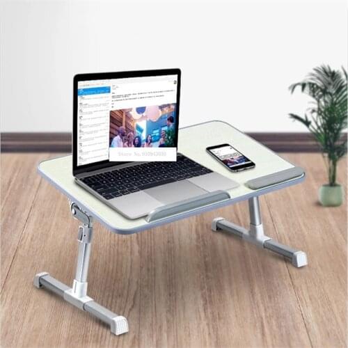 A8 Adjustable Height Foldable Laptop Computer Table Multipurpose Bed Table With Cooling Fan Angle-Adjustable Non-Slip Desktop