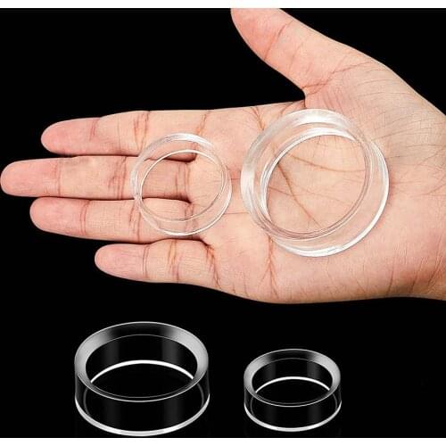 Acrylic Display Stand Clear Ring Baseball Stands Plastic Round Display Stand For Golf Ball Softball Tennis Ball Collections