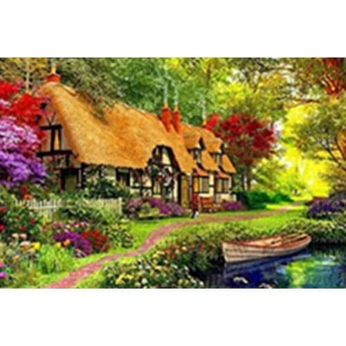 Diamond embroidery 5d painting,dimond mosaic,cabin,full drill diamond painting