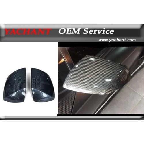 Car-Styling Auto Accessories Full Carbon Fiber Mirror Caps Fit For 2011-2014 Aventador LP700 LP720 BKSS Style Mirror Cover