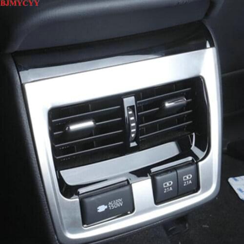 BJMYCYY Stainless steel decorative frame for air outlet of rear air conditioner For Toyota Avalon xx50 2019 2020 Accessories