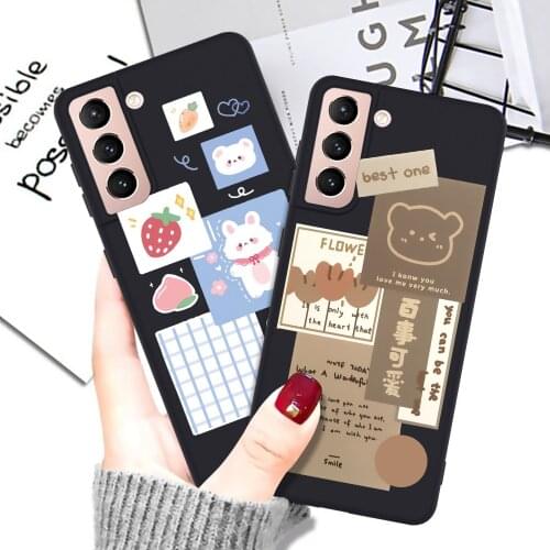 Chocolate sweet bear Case For Samsung Galaxy A50 A51 A70 A71 A21S A22 A31 A32 A40 A52 A72 A82 S20 FE S21 Plus Ultra Soft Cover