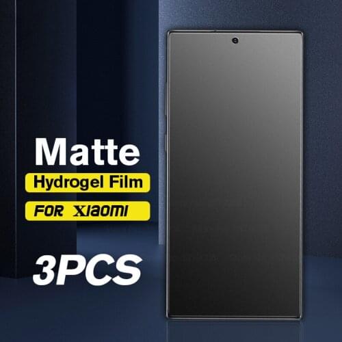3PCS No Fingerprint Matte Hydrogel Film For Redmi Note 10 Pro Max 10S Note10 Note 9 9Ss 9Pro 8 8T 7 7S screenprotector Soft Film