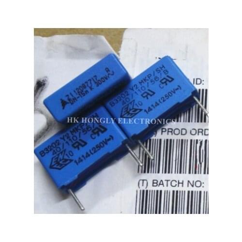 30PCS B3202 Y2 MKP/SH 15n 22n 33n 0.015UF 0.022UF 0.033UF 300VAC K M P=15mm FILM CAPACITOR