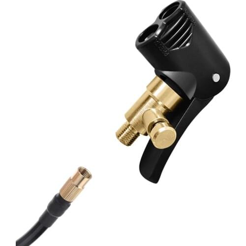 Brass Portable Inflatable Pump Car Tire Air Chuck Inflator Pump Valve Connector Clip-on Adapter Car Tyre Wheel Valve