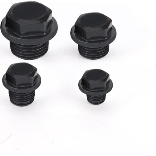 M8 M10 M12 M14 M16 M18 M20 M22 M24 Metric Male Carbon Steel End Plug With Flange Hex Head Hydraulic