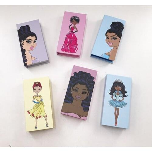 Magnetic Rectangular Box For 16mm-27mm Long Mink Lashes Custom Private Label Eyelashes Vendor