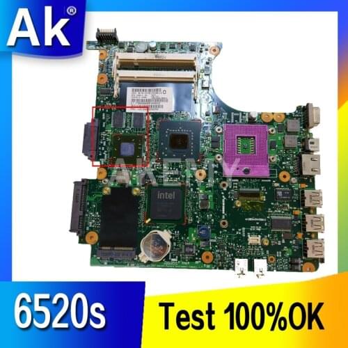 Akemy For HP Compaq 6520s 6820s Series Laptop Motherboard 456613-001 456610-001456613-001 Mainboard PM965 Free cpu