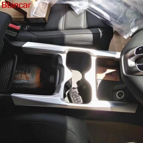 Bbincar ABS Matte Interior Water Cup Holder Panel Cover Trim Car Styling Accessories 1piece For Honda CRV CR-V 2017 2018