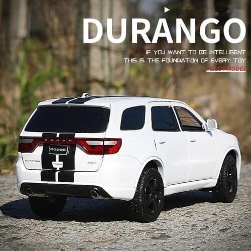 1:32 Dodge Durango SUV Alloy Car Model Diecast Car Metal Model Sound And Light Pull Back High Simulation Car Toys For Kids Gifts