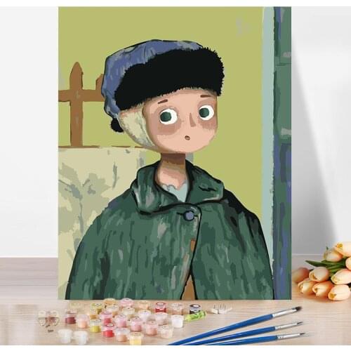 Diy Paint By Number Kit For Adults Kids Abstract Sky Painting Color Decorate The Living Room Dining Room 40x50cm Plank Frame