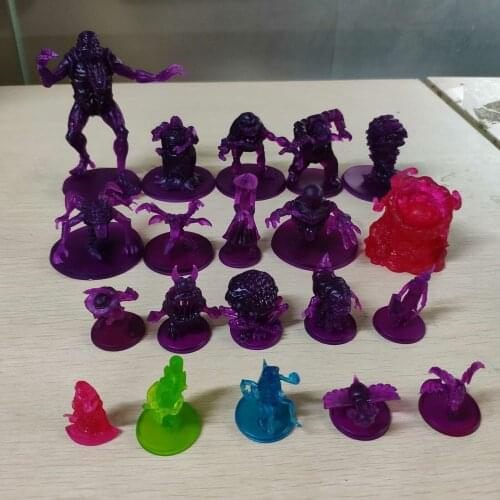 Lot of 20pcs Kickstarter GHOSTBUSTERS Board Game Miniature SQUARE GHOST KILLERWATT Collection