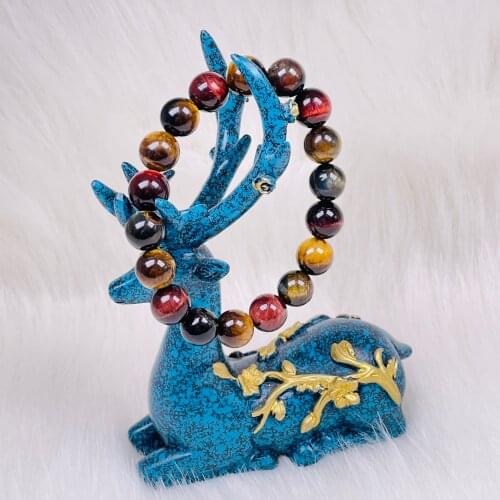 Natural Tigers-Eye Gemstones Chakra Healing Stone Bracelet Energy Quartz