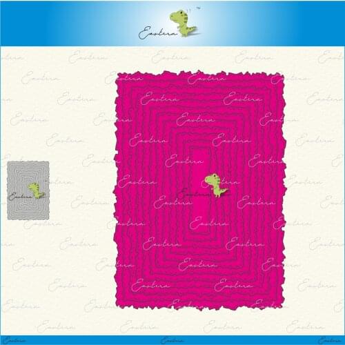 New tattered frame 3 metal cutting dies 2021 new die diy mould Scrapbooking Paper Making Embossing tools die cuts crafts dies