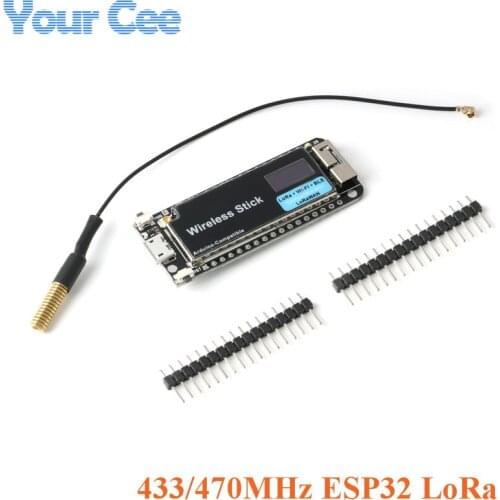 433/470MHz ESP32 LoRa OLED Display Development Board Wireless Stick SX1276 LoRaWAN Protocol WIFI BLE with Antenna For Arduino