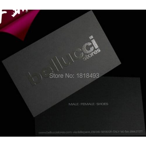 Custom 700 gsm matte black cardboard paper tag with black Spot UV Logo/customize clothing hang tag/garment paper tags card