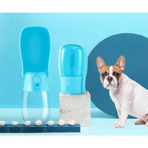 Portable Pet Dog Water Bottle Travel Puppy Dog Drinking Bowl Outdoor Water Dispenser Feeder For Small Large Dogs 280ml