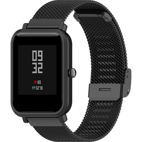 Milanese Wrist Strap For Amazfit Bip S Metal Band Watchband For Huami Amazfit GTS Bip lite Smart Watch Magnetic Bracelet Correa