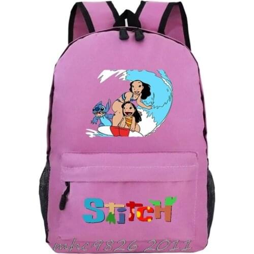 Disney Stitch Backpack Boy girl school Bags Bookbag Teenagers Big Capacity Fashion Travel waterproof laptop Mochilas Daily Bag