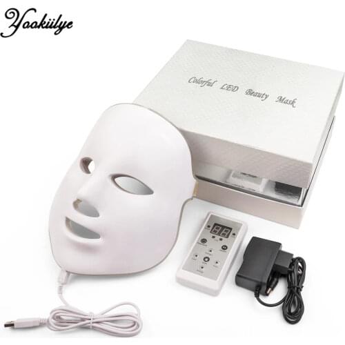 7 Colors Light Led Facial Mask Korean Led Photon Therapy Face Mask Machine Spot Acne Removal Therapy Beauty Skin Care Tool