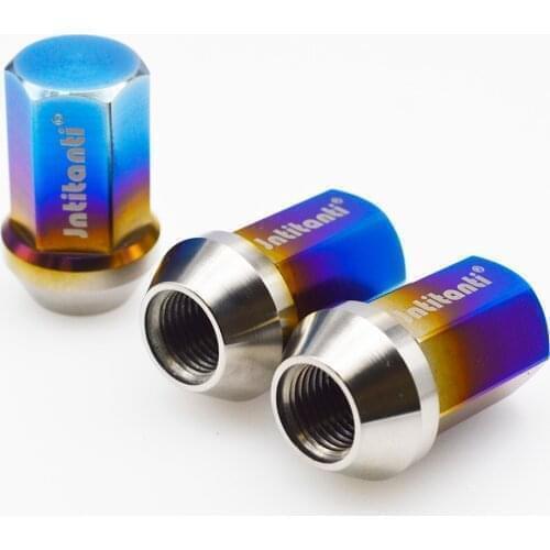 Gr5 titanium wheel hub nuts m12*1.5*35 cone seat close end