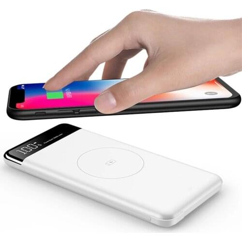 10000mah Power Bank External Battery Wireless Charger Powerbank Portable QI Wireless Charging for Samsung iPhone 11 XS Poverbank