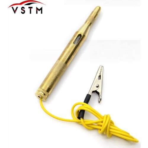 High Quality Car Motorcycle Circuit Voltage Tester fuses and light sockets Test Pen DC 6V-24V Cable and Clip Circuit Tester
