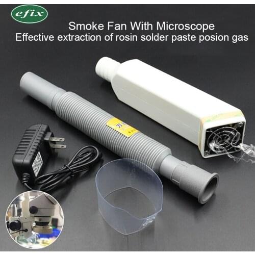 Microscope Exhaust fan smoke Rosin soldering oil gas fume absorber Fume extractor For Mobile Phone Mortherboard Repair