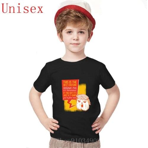 Funny Donald Trump Best Costume Halloween Quote Printed Summer kids summer clothes Comfortable All Cotton Tees funny style