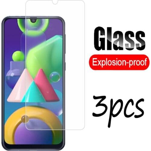 3Pcs M21 Tempered Glass For Samsung Galaxy M21 Screen Protector For Samsung Galaxy M21 SM-M215F Protective Glass Film