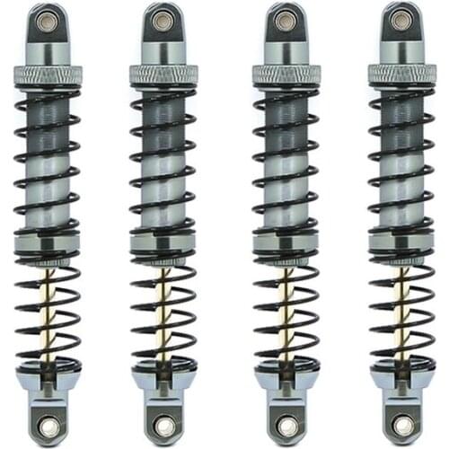 4Pcs Oil Adjustable 70-120mm Metal Shock Absorber Damper for 1/10 RC Crawler Car Axial SCX10 Traxxas TRX4 D90