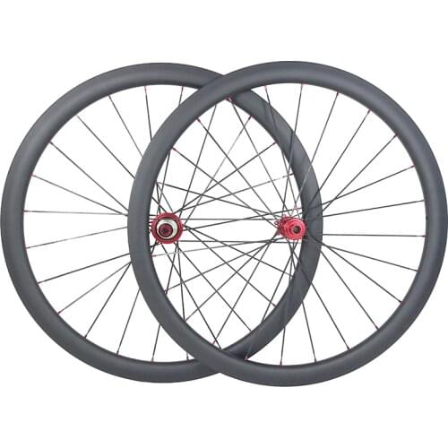700c 38mm road disc straight pull tubular carbon wheelset 25mm U shape wheels matte glossy 3K UD 12K 24H 36T 4 pawls leaf spring