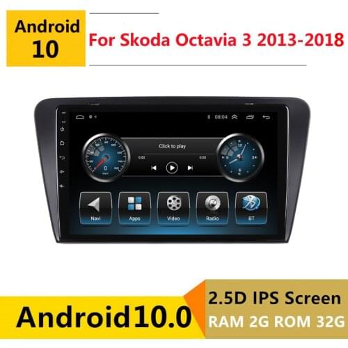 2G RAM Android car stereo for Skoda Octavia 3 A7 2013 2014 2015 2016 2018 radio navigation GPS Multimedia Player headunit