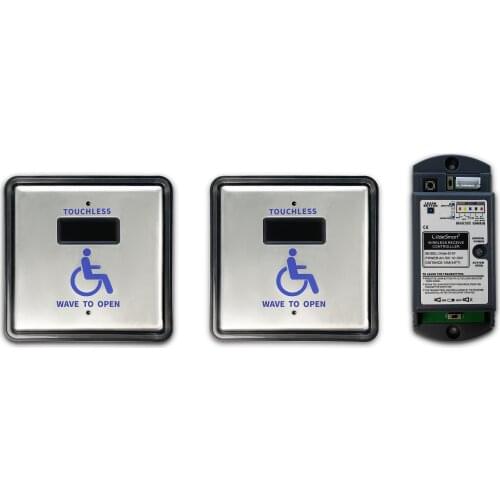 Touchless Wave To Open Non-Touch Handicapped Wireless Push Button Switch