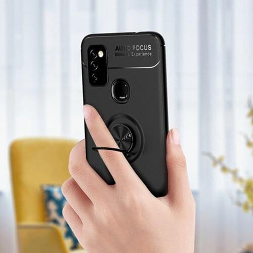 For Samsung Galaxy M51 Case Luxury Ring Back Cover Soft ShockProof Silicone Case For Samsung M51 M 51 SamsungM51 Phone Cases