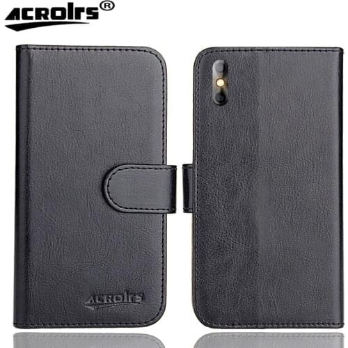 Logicom Le Must 2 Case 5.72" 6 Colors Flip Fashion Soft Leather Crazy Horse Exclusive Phone Cover Cases Wallet