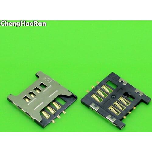 ChengHaoRan 2-10pcs Sim Card socket Slot Holder Tray Replacement Parts for Samsung GT E1200M E1200 I519 I939D I939i