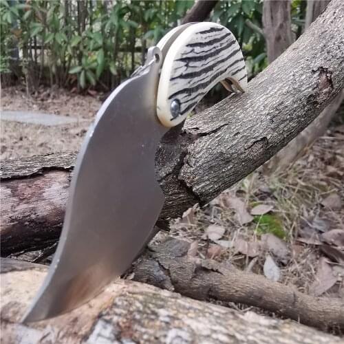 EDC Portable Fold Knife Tools Tactical Folding Ring Pocket Good for Hunting Camping Survival Outdoor and Everyday Carry