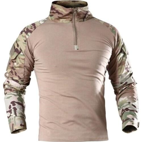 Outdoor Hiking T-Shirts Spring Autumn Quick-Drying Breathable Long Top Shirts Camping Sport Hunting Clothing Military Uniform