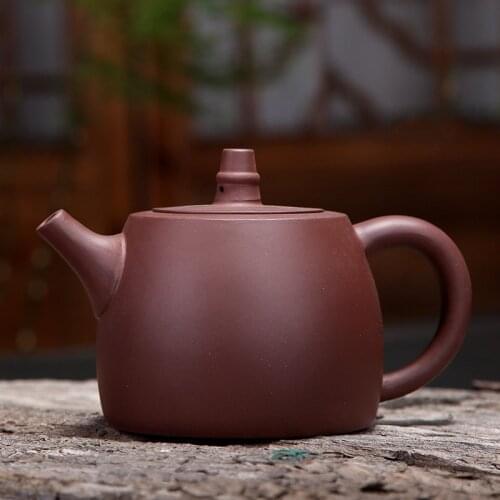 Handuo purple teapot raw ore wholesale factory wholesale plus large purple teapot and tea set gift custom lettering logo