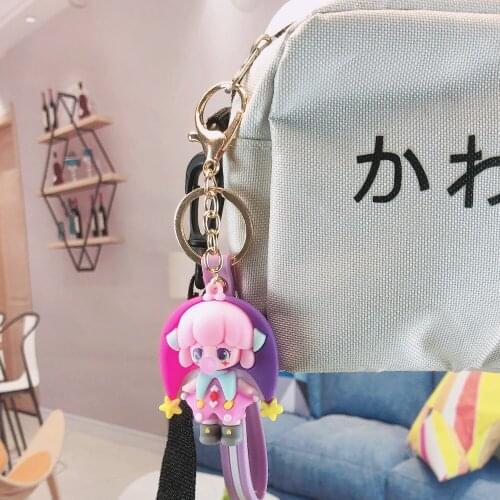 Creative New Anime Elf Bubble Girl Keychain for Women Cute Bag Pendant Fashion Car Keychain Friend Couple Gift