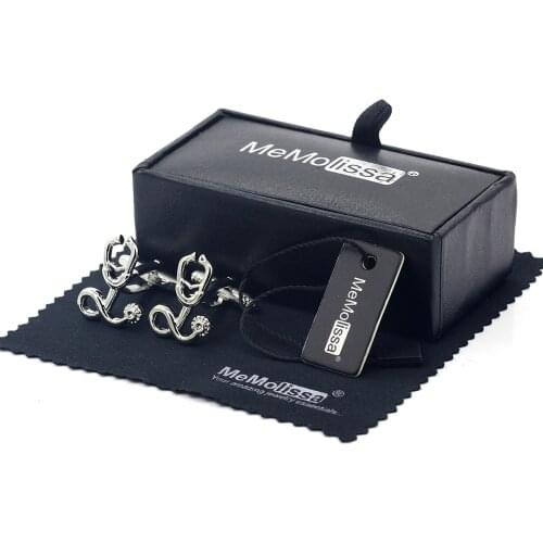 MeMolissa Display Box Office Style Stethoscope Cufflinks Brand Hipster Cufflinks For Doctor Free Tag & Wipe Cloth