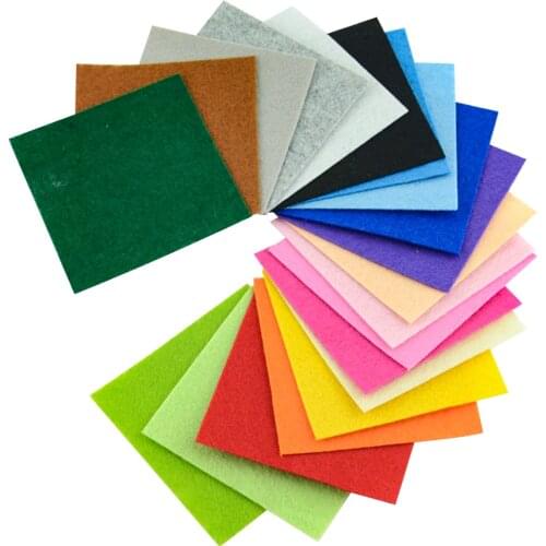 Gifta and Premiums Nonwoven 100% Polyester Quilting Meters Felt Fabric Teramila Bags 15x15CM Thickness 1MM Clean Materials Hats